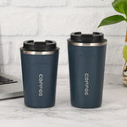 Intelligent temperature display tumbler coffee cup, double-layer insulated, 304 stainless steel