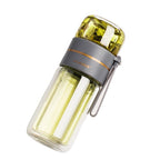 New tea and water separation glass double-layer portable office tea cup