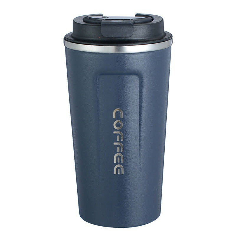 Intelligent temperature display tumbler coffee cup, double-layer insulated, 304 stainless steel
