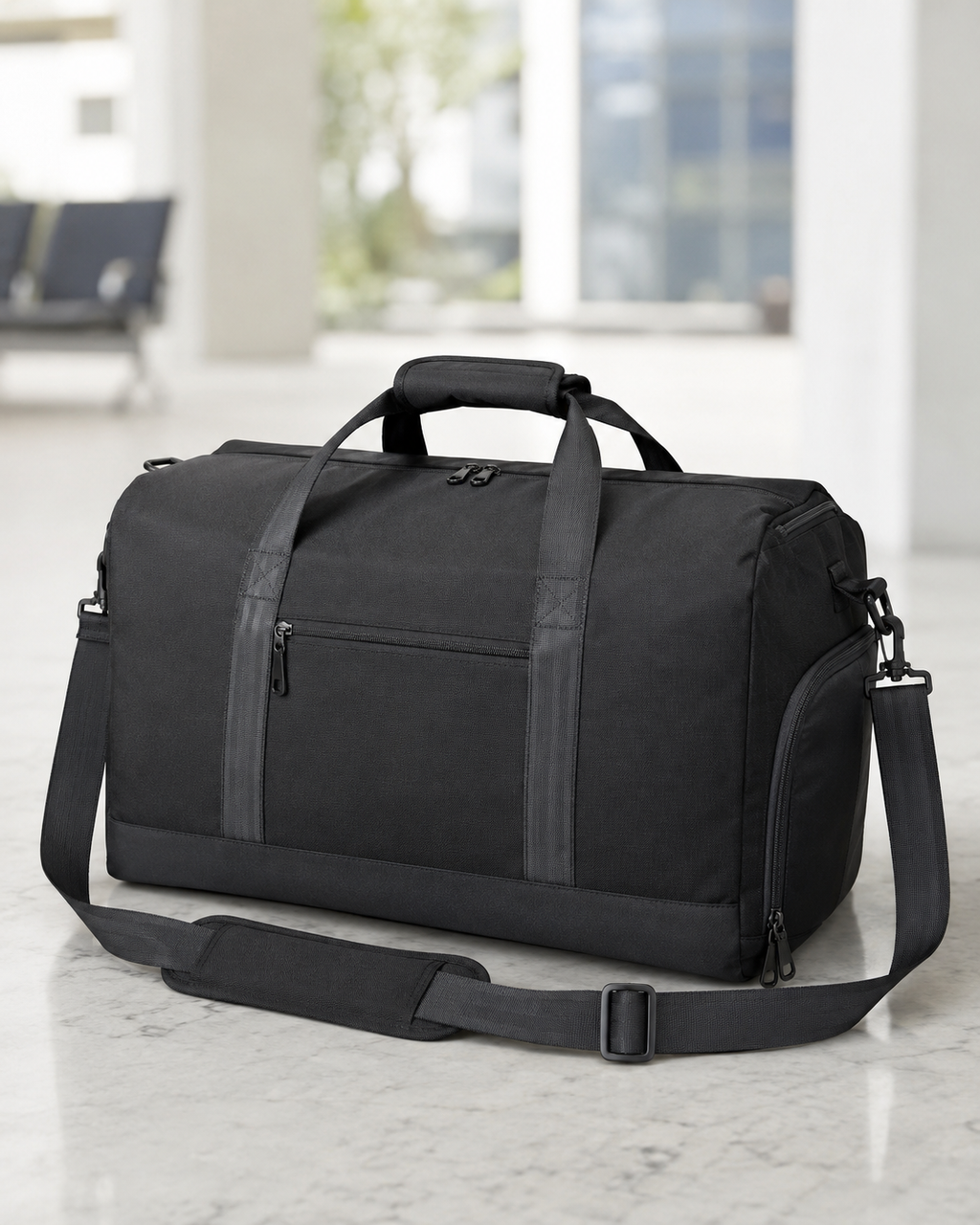 Foldable travel duffel bag for weekend trips and extra luggage