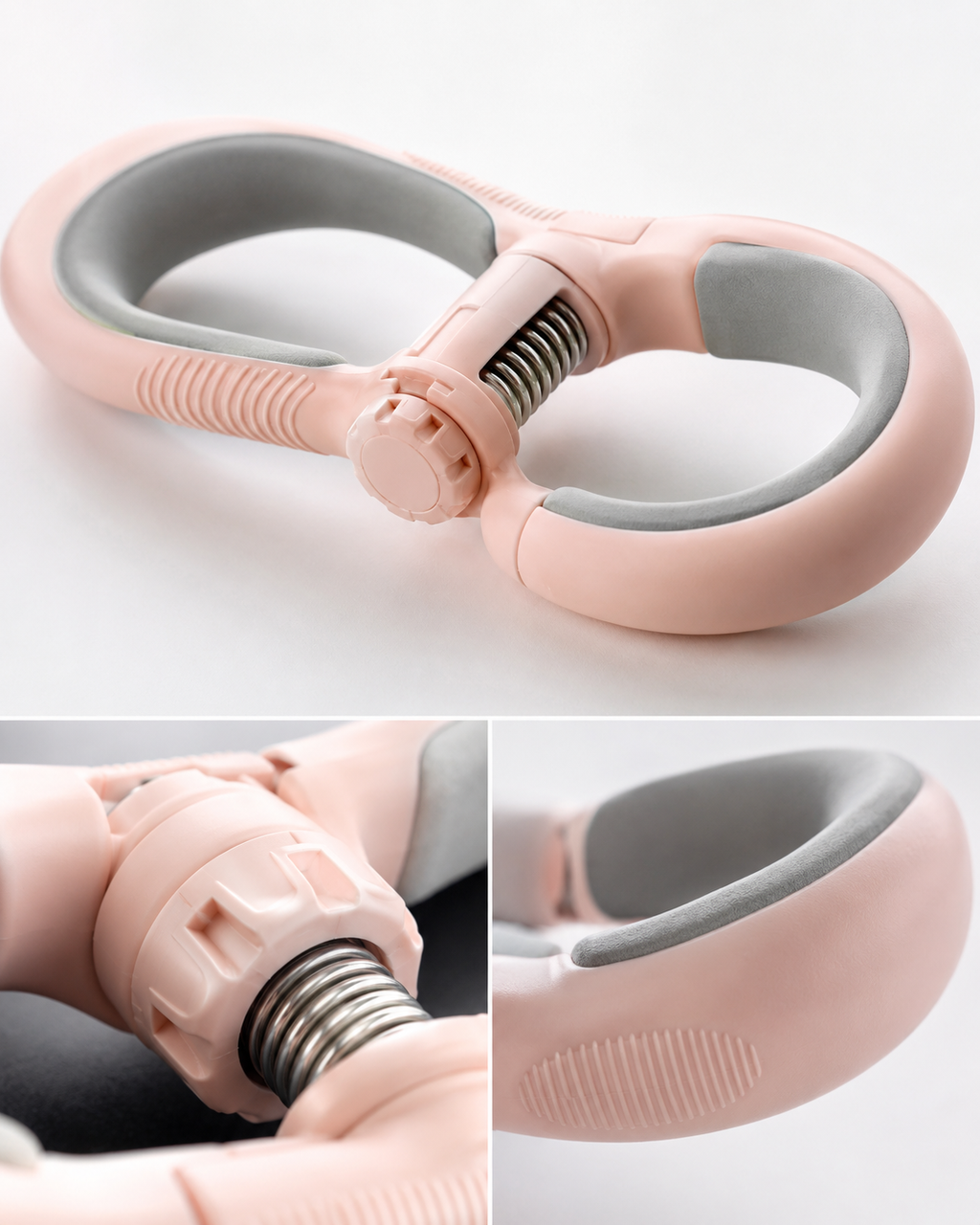 Purple inner thigh exerciser for lower-body home workouts